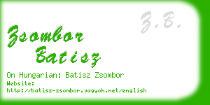 zsombor batisz business card